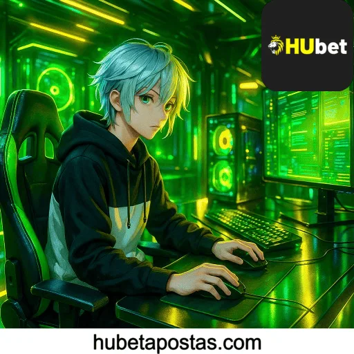 Imagem promovendo o app oficial da HUBET para mobile