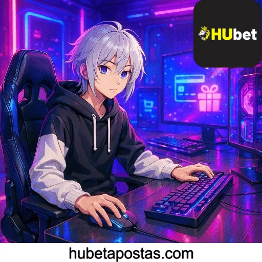 Imagem promovendo bônus HUBET com recompensas imperdíveis.