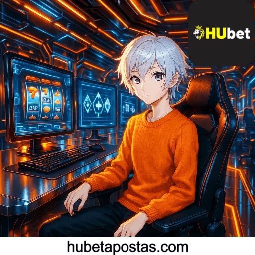 Imagem ilustrativa mostrando a plataforma HUBET com variedade de jogos online e provedores populares.
